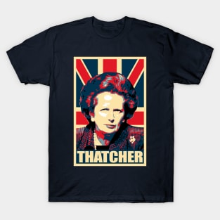 Margaret Thatcher Propaganda Poster Pop Art T-Shirt